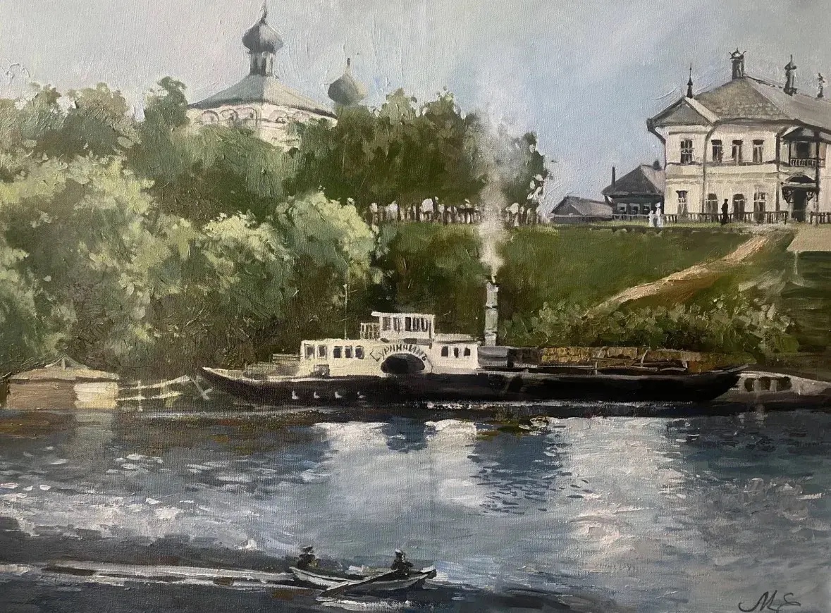 Дом купчихи Ершовой — акварель XIX века